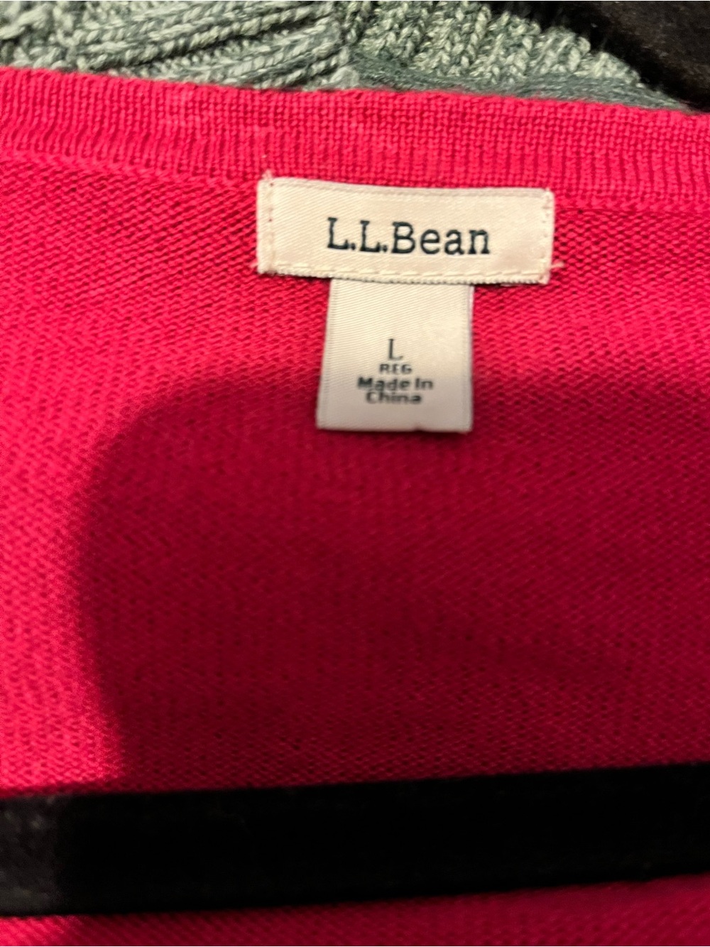 L.L. Bean Supima Cotton Patterned Button-Front Cardigan - Picture 4 of 5